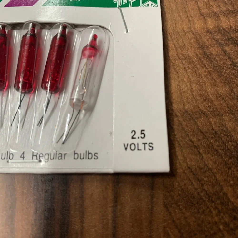 Christmas Mini Lights replacement Bulbs Mixed Lot of 46 2.5 V Flashing & Regular